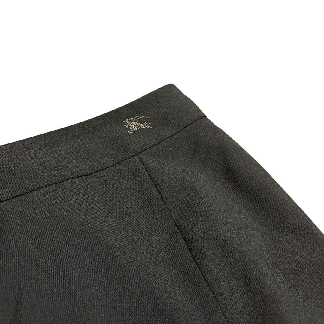 【美品】バーバリーブルーレーベル スカートスーツセットアップ チェック 黒　38