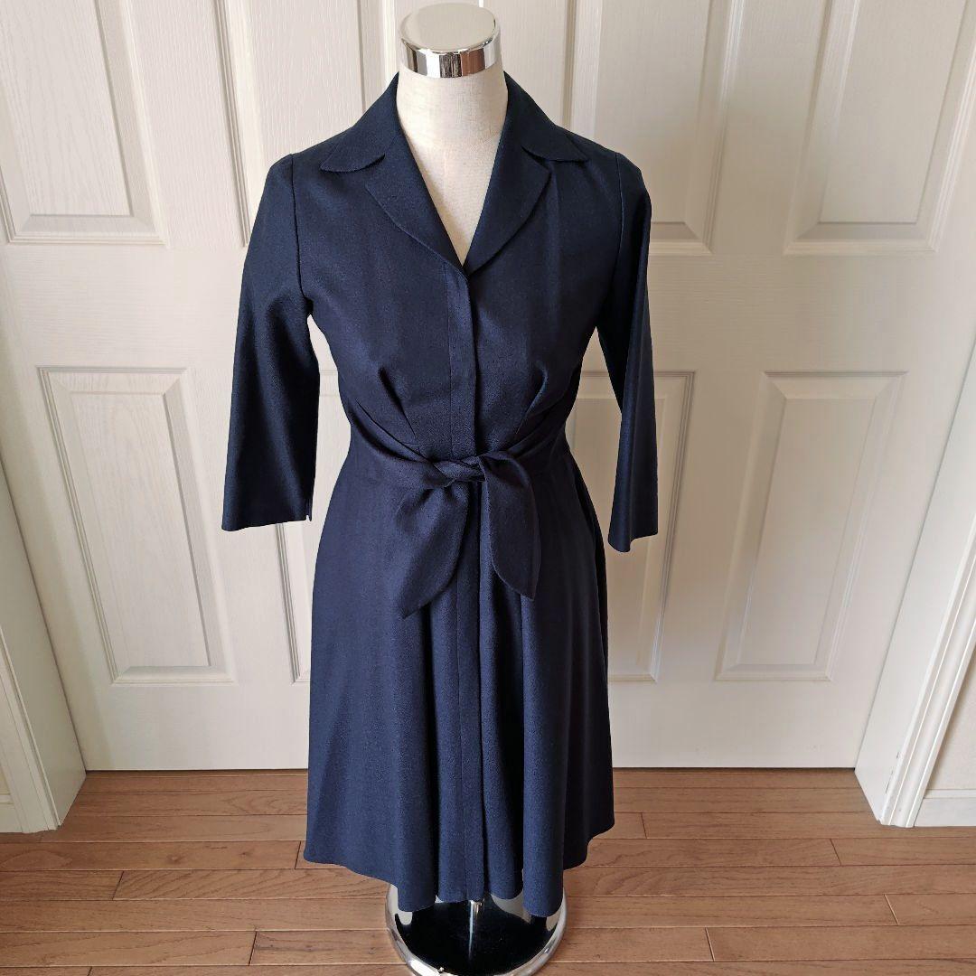 Ｓloth品です。 シビラ　リボン付きワンピース ネイビーＭ