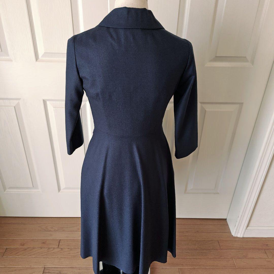 Ｓloth品です。 シビラ　リボン付きワンピース ネイビーＭ