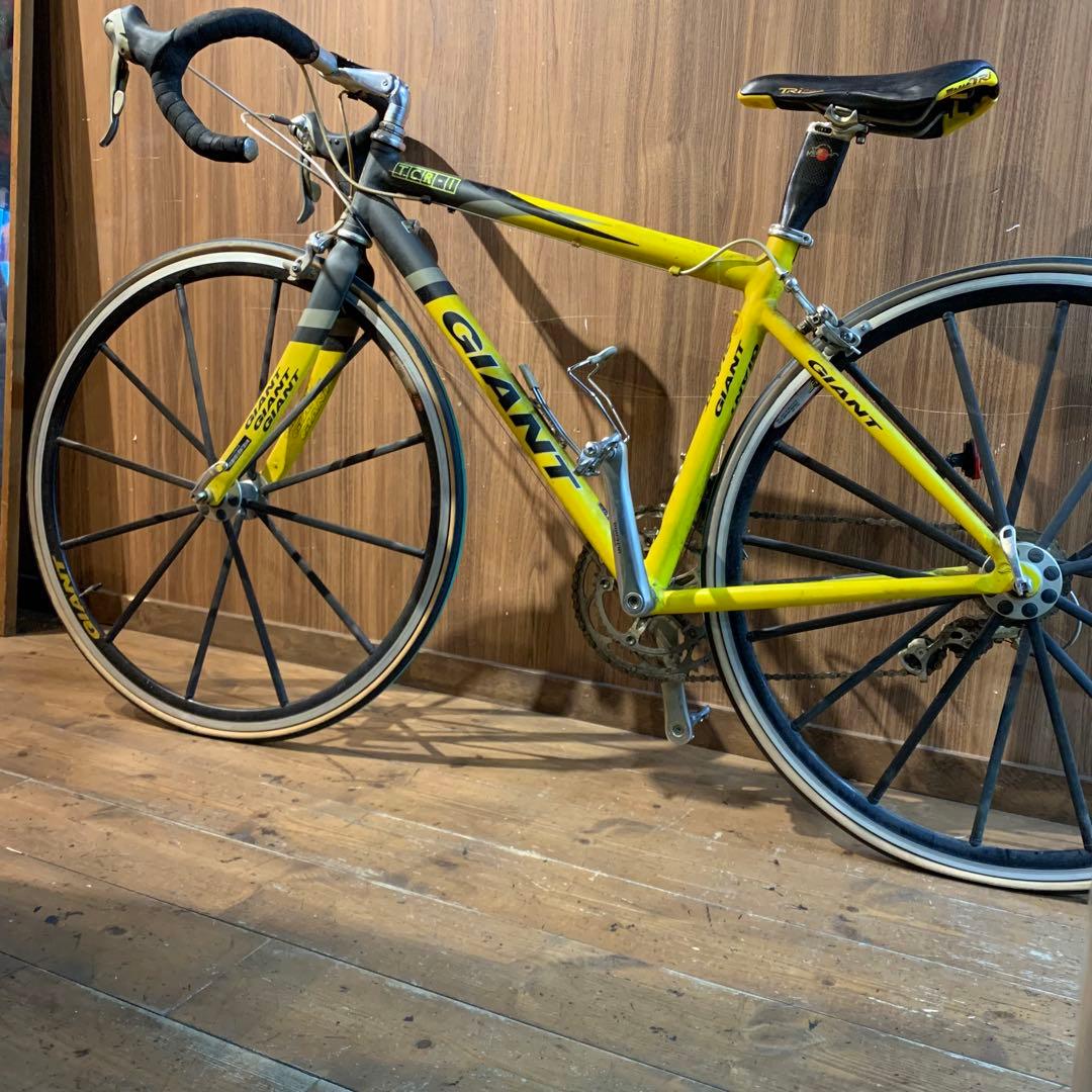 GIANT TCR-1 2000 ロードバイク イエロー 2×9ギア Sサイズ