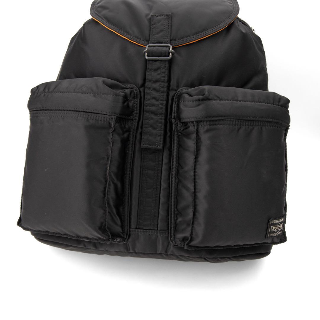 A028【美品】ポーター／タンカー　リュック　デイパック　バックパック　ブラック