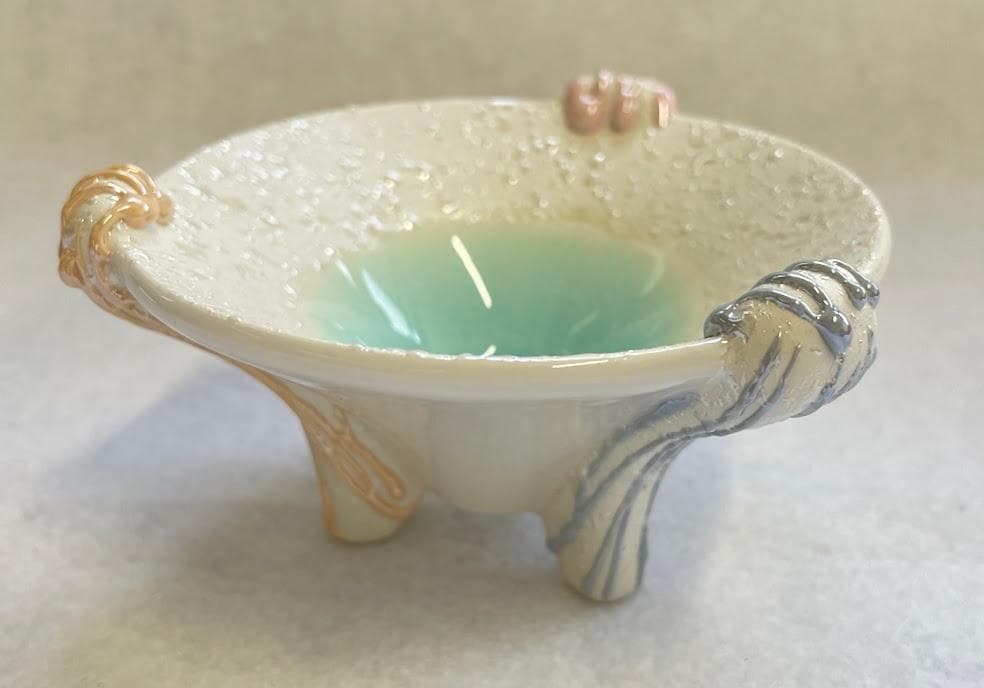 (USDE品) (陶器) 長角皿 20個1セット/三足珍味 30個1セット