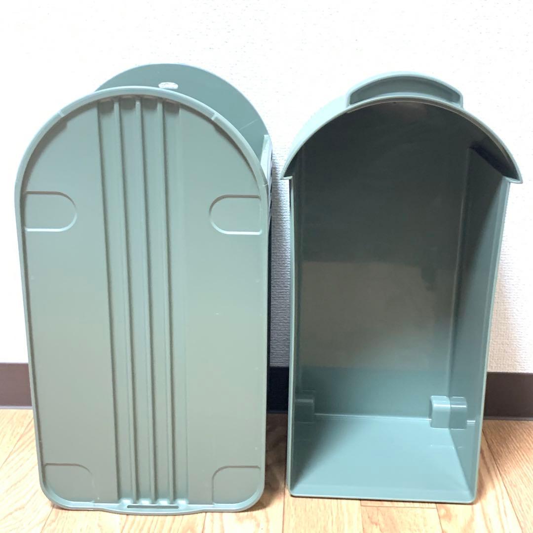 Tupperware タッパーウェア　デイリーストッカー　3段キャスター付き　緑