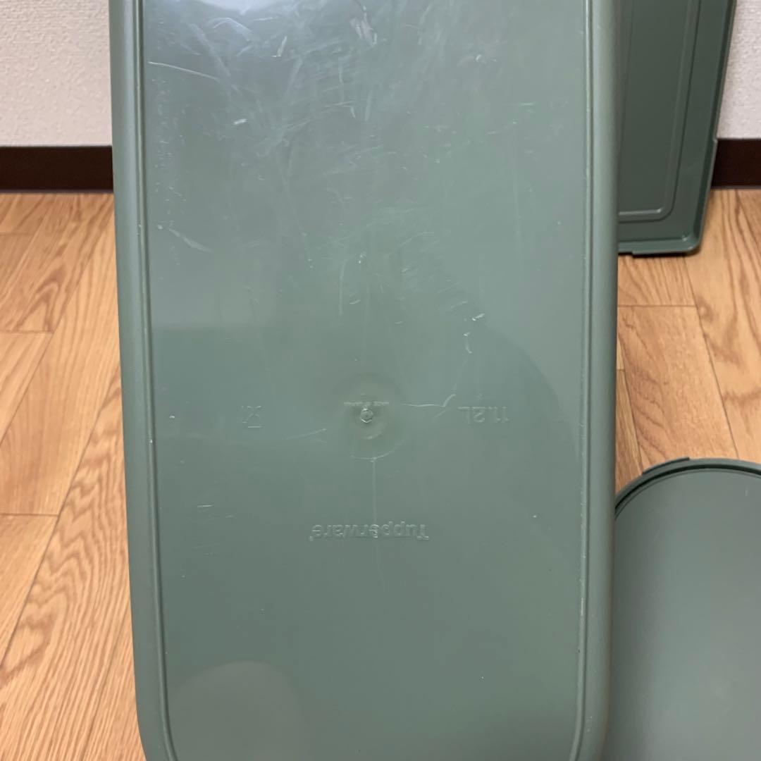 Tupperware タッパーウェア　デイリーストッカー　3段キャスター付き　緑