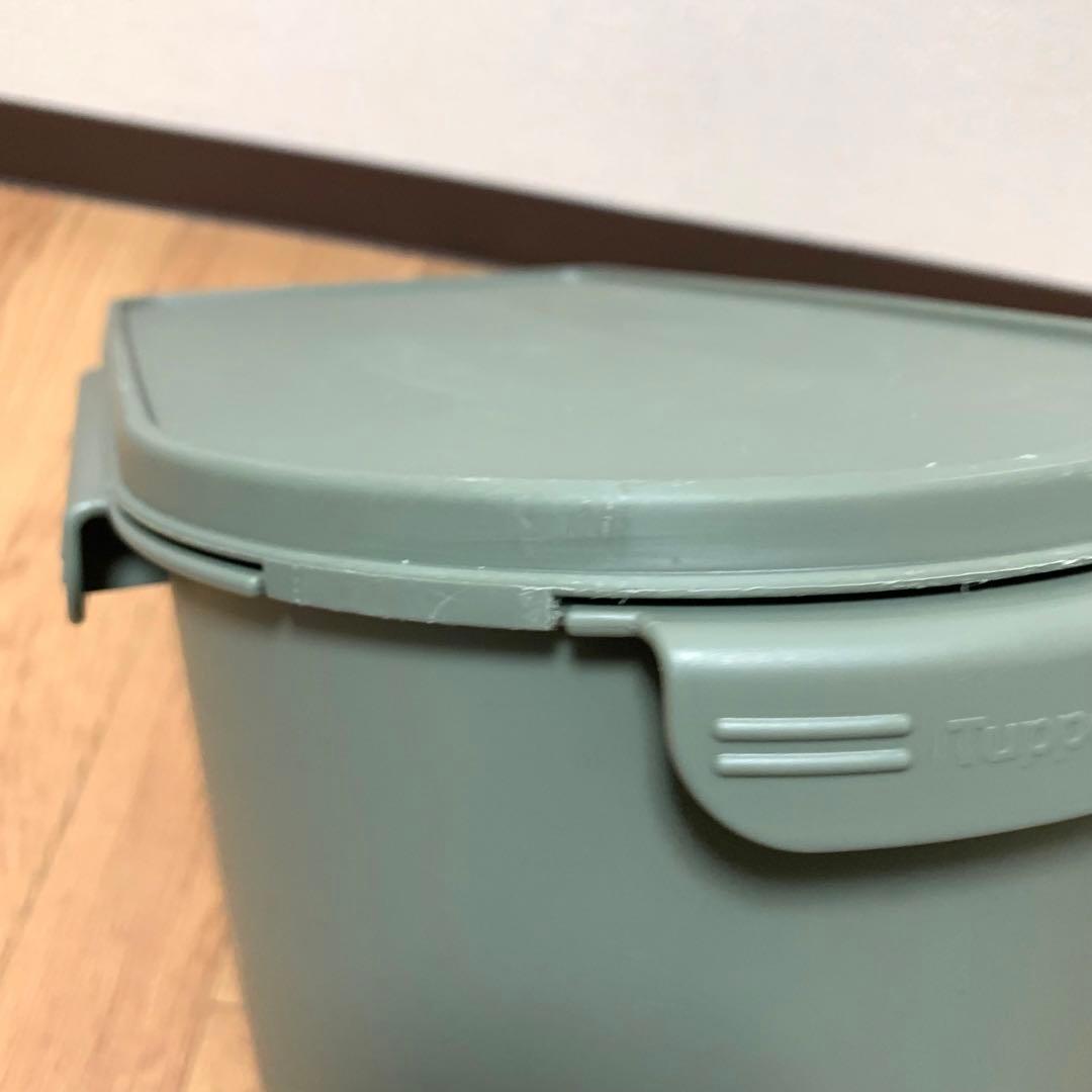 Tupperware タッパーウェア　デイリーストッカー　3段キャスター付き　緑