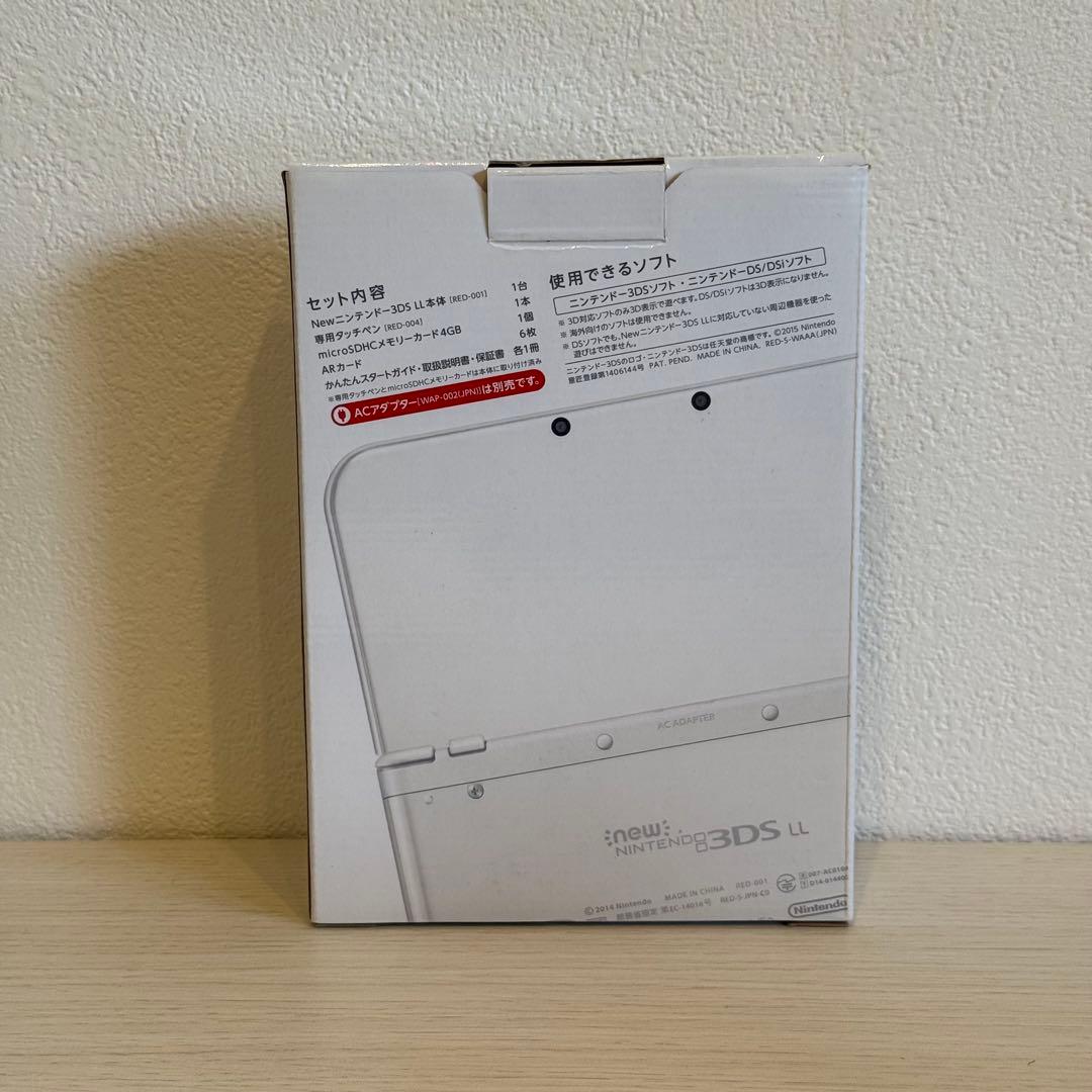 Newニンテンドー3DS LL パールホワイト 箱付き 3-074