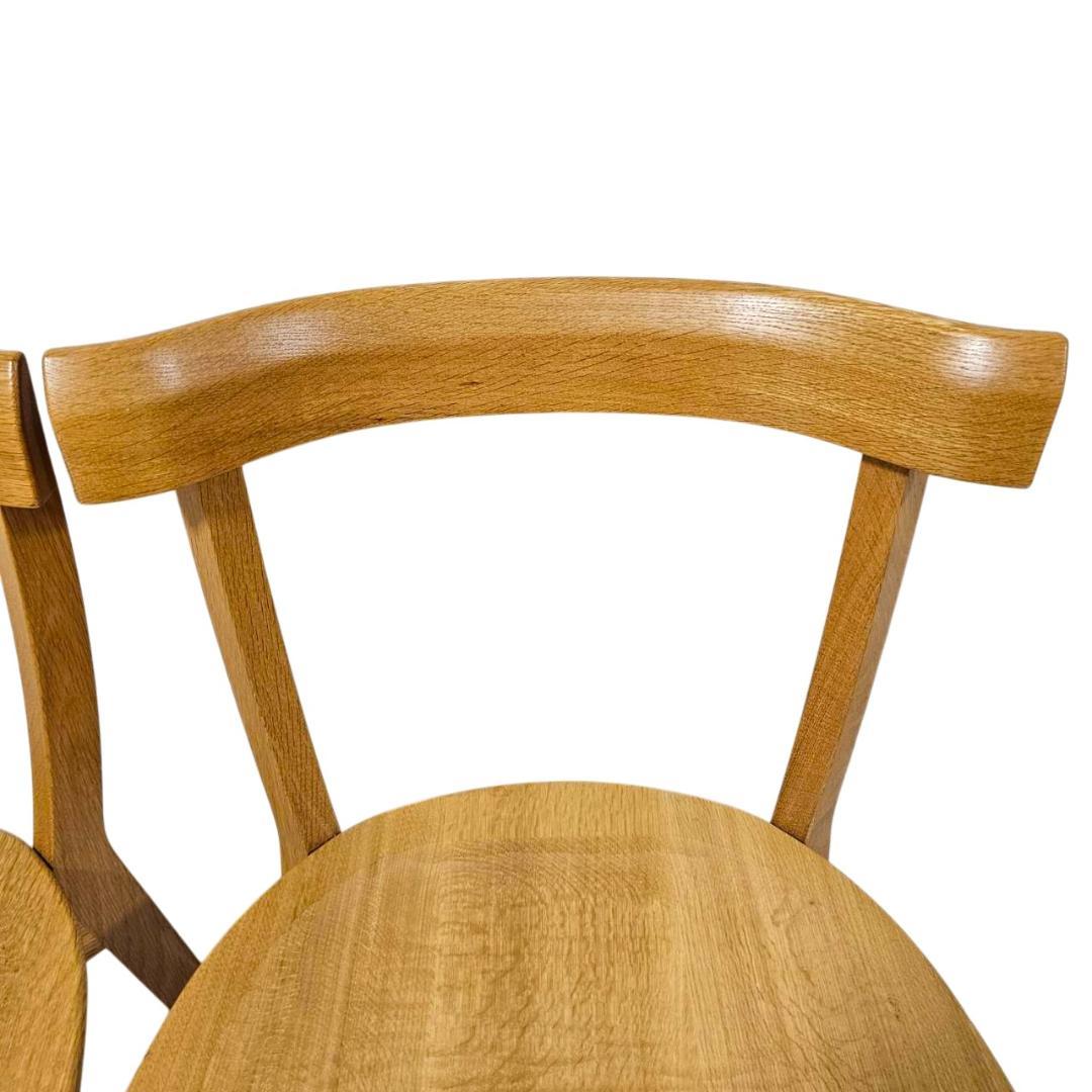 【美品】旭川家具 アーリータイムスアルファ DC-4 チェア２脚セット① 木地色