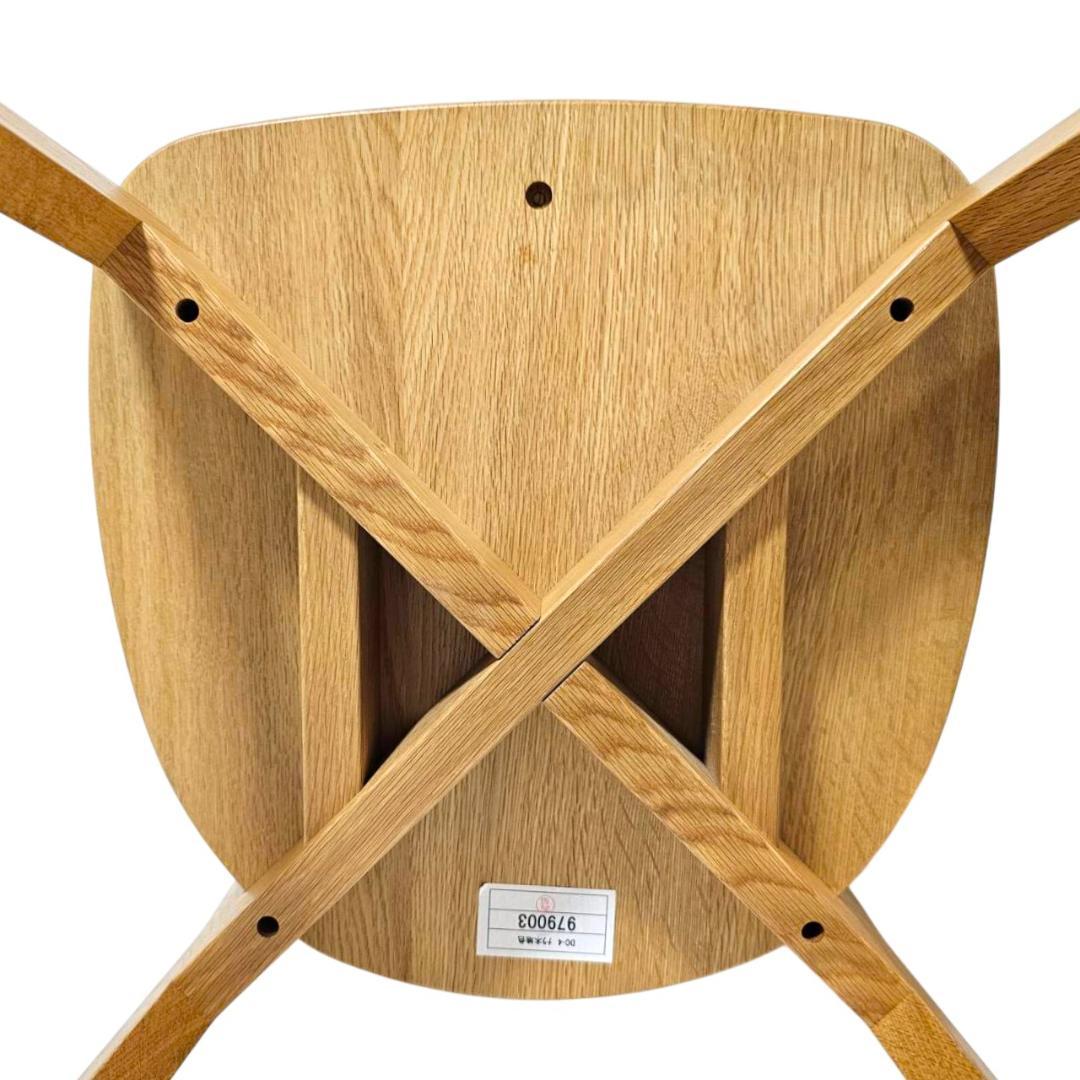 【美品】旭川家具 アーリータイムスアルファ DC-4 チェア２脚セット① 木地色