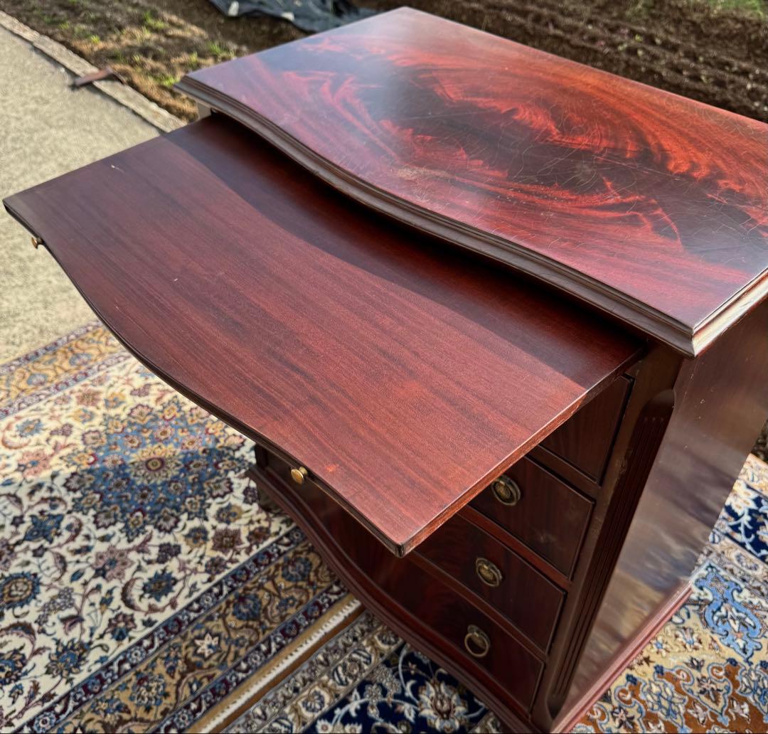 英国ヴィクトリアン マホガニーチェスト 4段