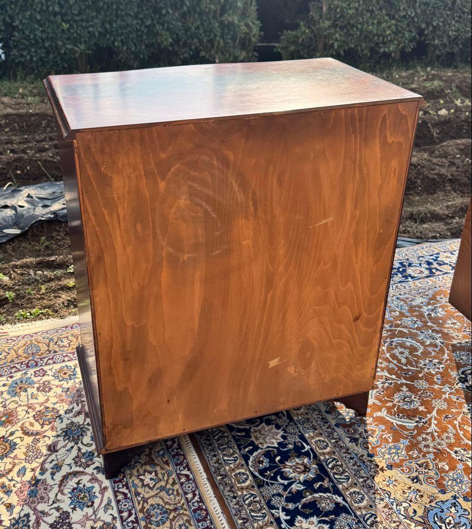 英国ヴィクトリアン マホガニーチェスト 4段