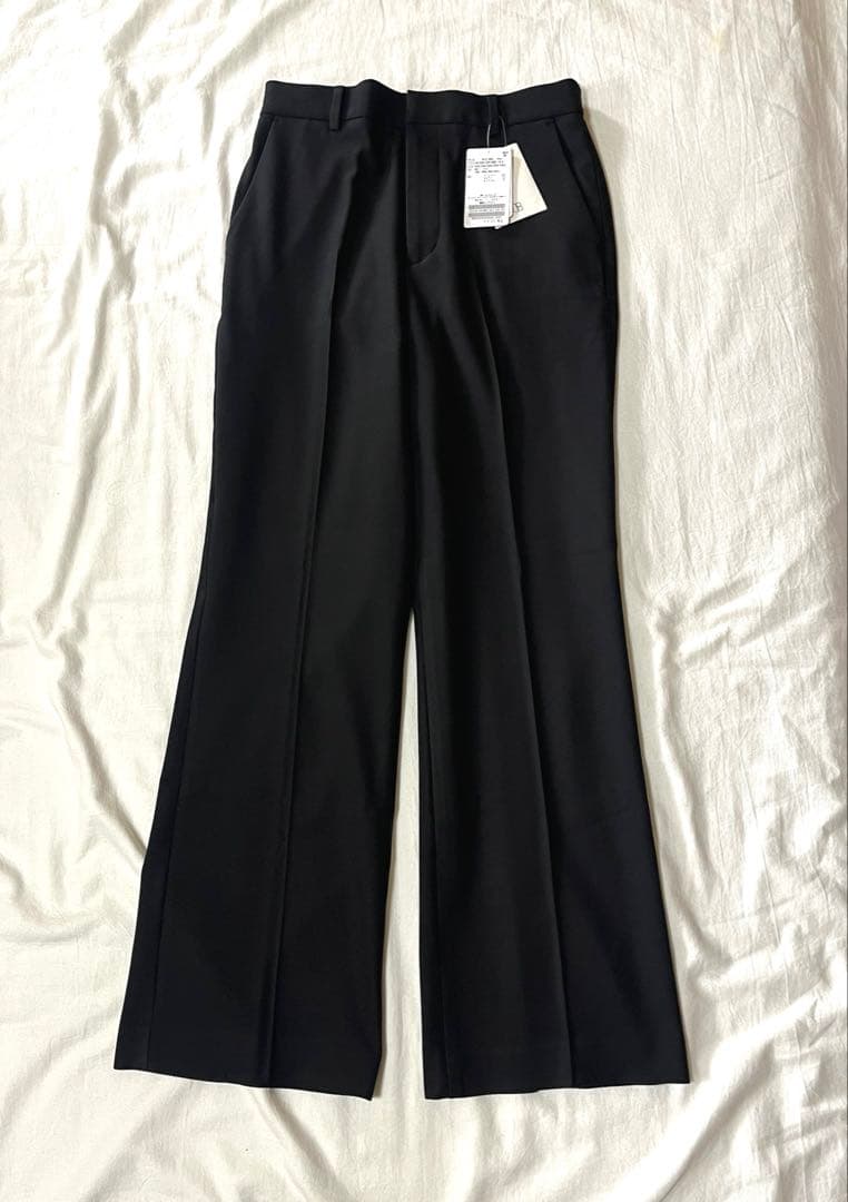 フレームワーク　裏起毛フレアーパンツ　ブラック　38 新品未使用