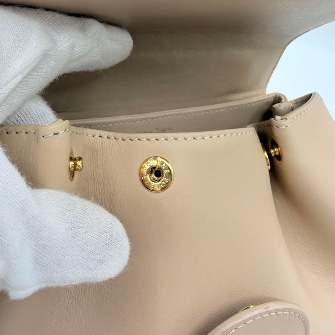 【美品】ポレーヌ ヌメロアン ナノ ミニバッグ 保存袋付