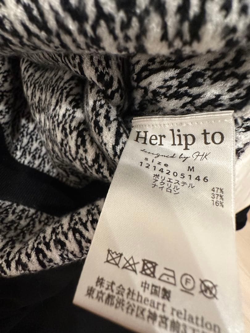 Buckingham Houndstooth Knit Dress ハリプ