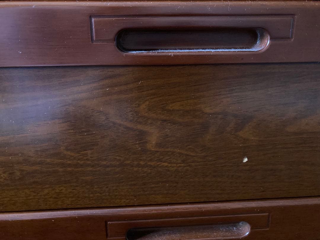 送料込み　木製　整理タンス　引き出し　ブラウン 7段チェスト　ハイチェスト