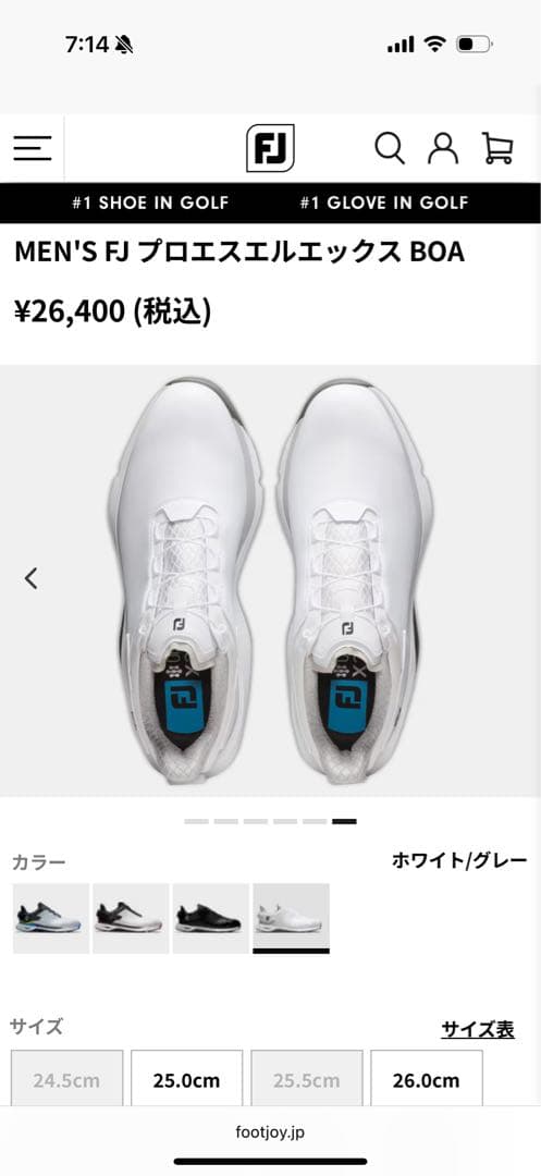 フットジョイ スパイクレスPro/SLX ゴルフシューズFOOTJOY 2025