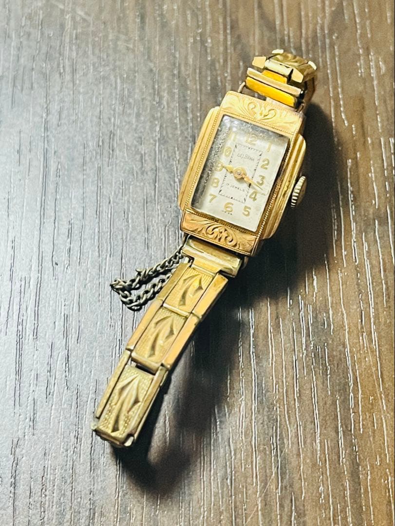 デルバナ　スイス製アンティークウォッチ　18K 金無垢　正月期間即発送可能