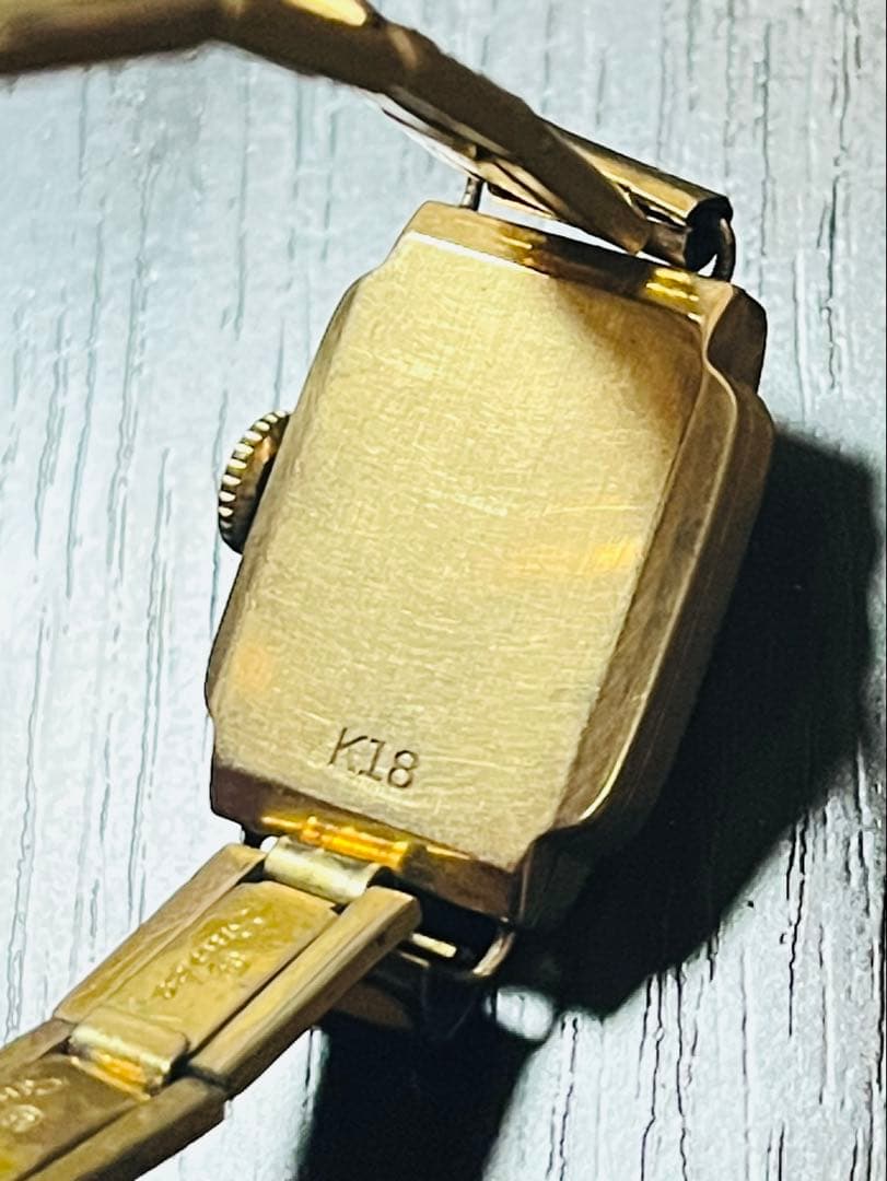 デルバナ　スイス製アンティークウォッチ　18K 金無垢　正月期間即発送可能