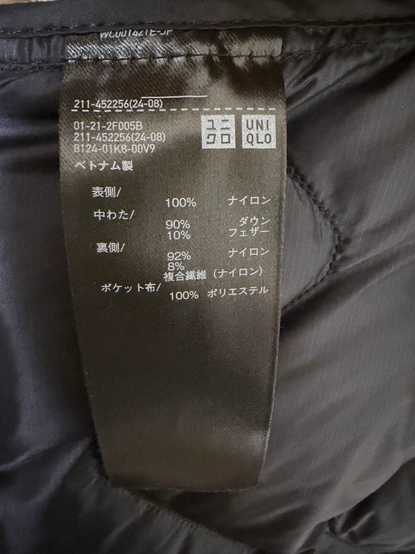UNIQLO ウルトラライトダウンロングベスト BLACK