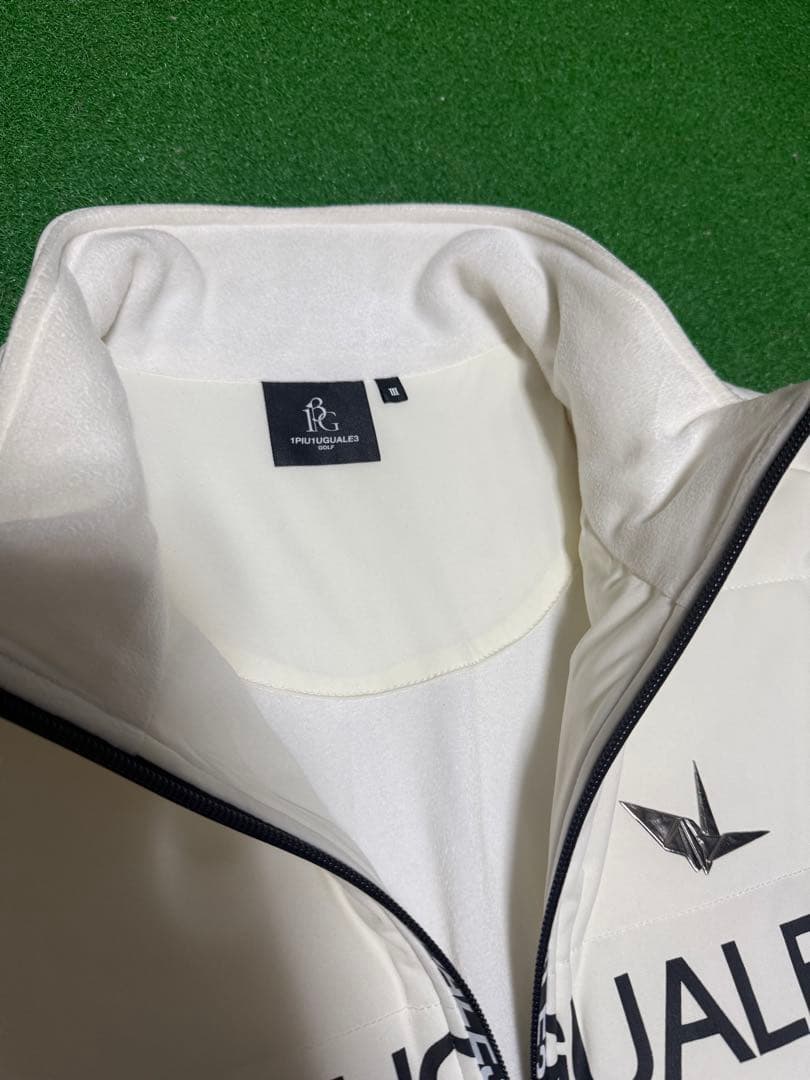 1piu1uguale3 GOLF ダウンジャケット　3(S)ホワイト