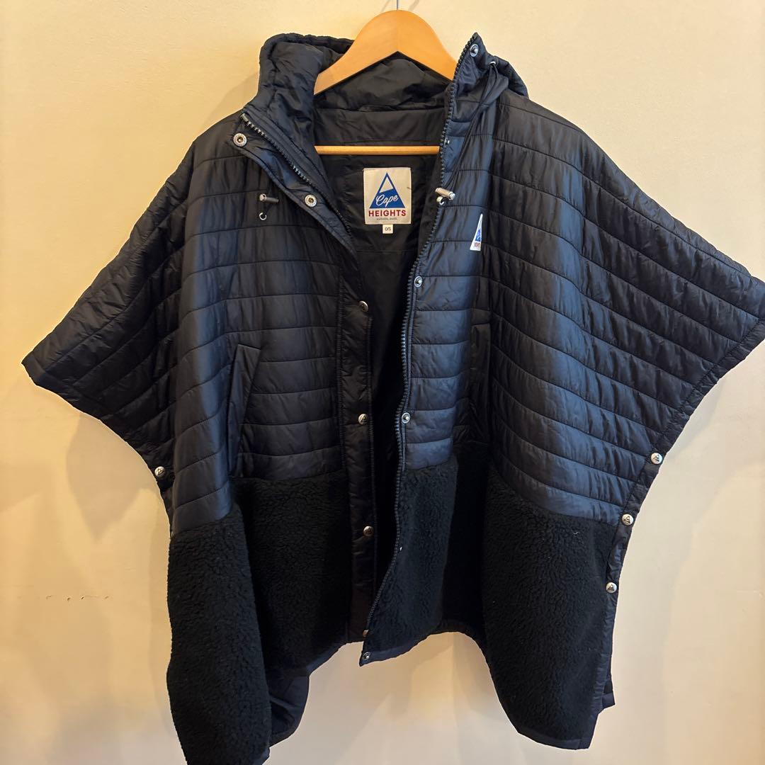 Cape Heights キルティングポンチョ ブラック OS