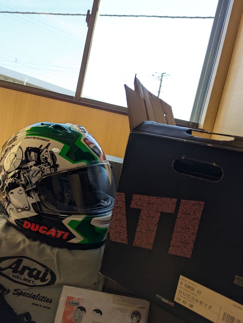 Arai Ducati Corse フルフェイスヘルメット　RX-7X