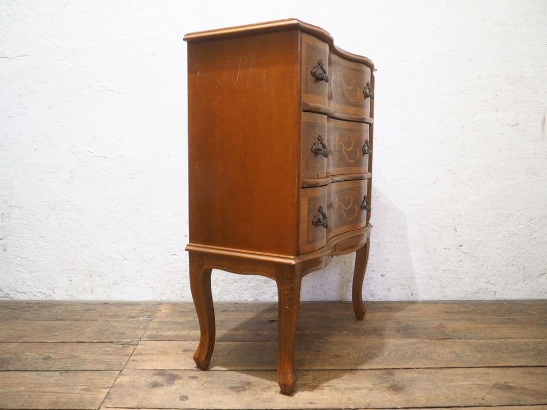 1107 猫脚デザインのチェスト　洋タンス　キャビネット　アンティーク調　洋家具