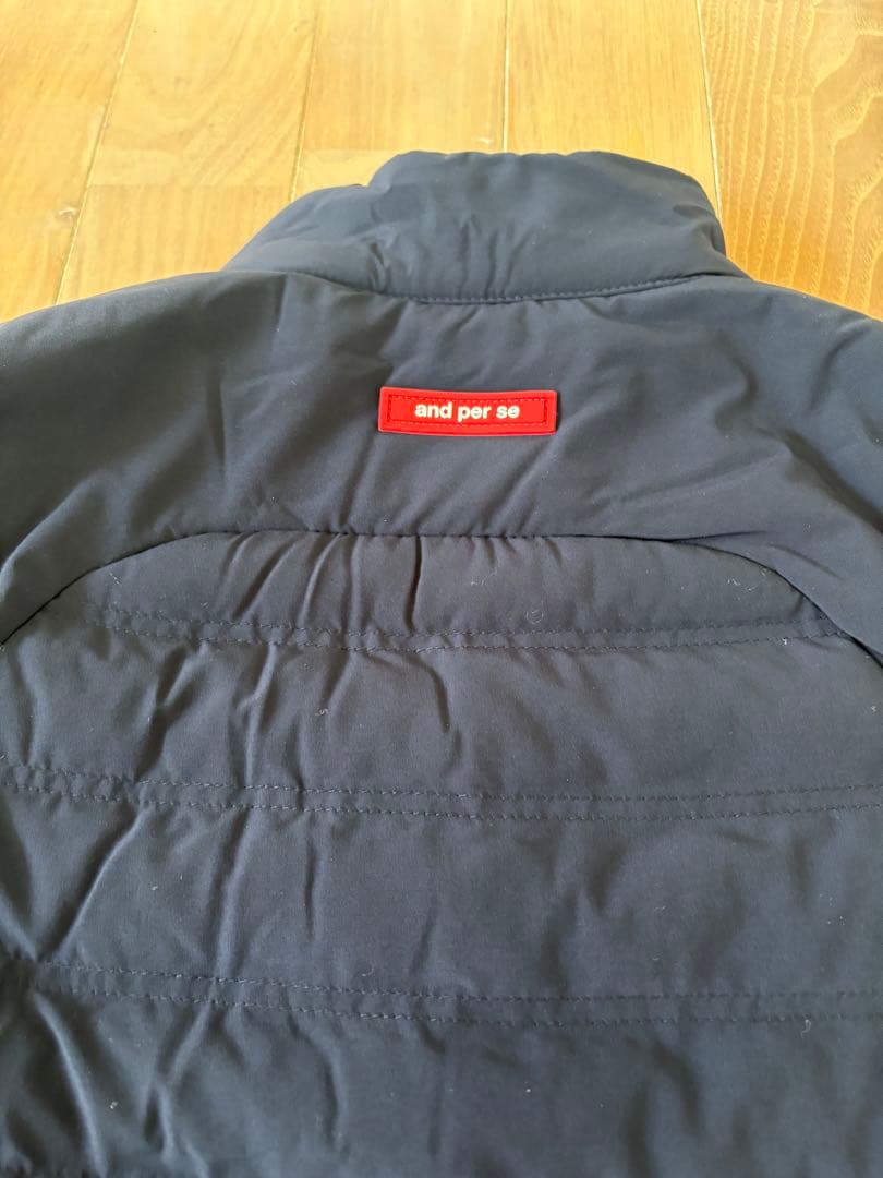 and per se ネイビー ノースリーブワンピース