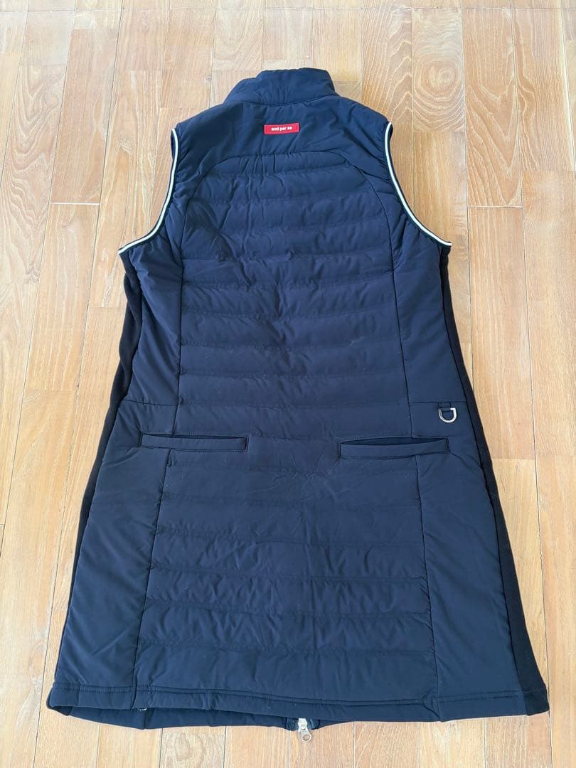 and per se ネイビー ノースリーブワンピース