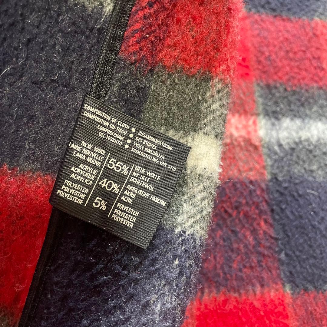 【2XL】gloverall　グローバーオール　ダッフルコート　チェック　紺