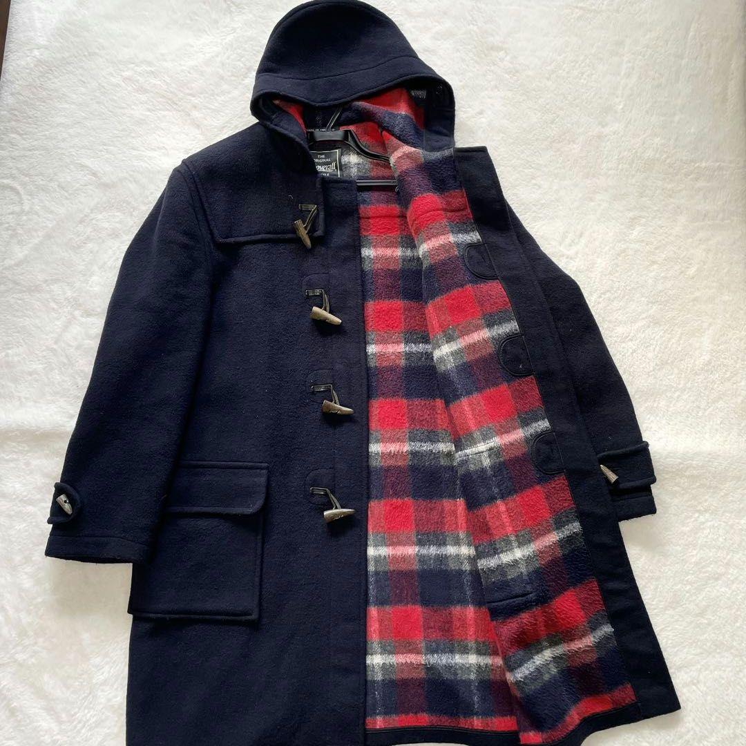 【2XL】gloverall　グローバーオール　ダッフルコート　チェック　紺