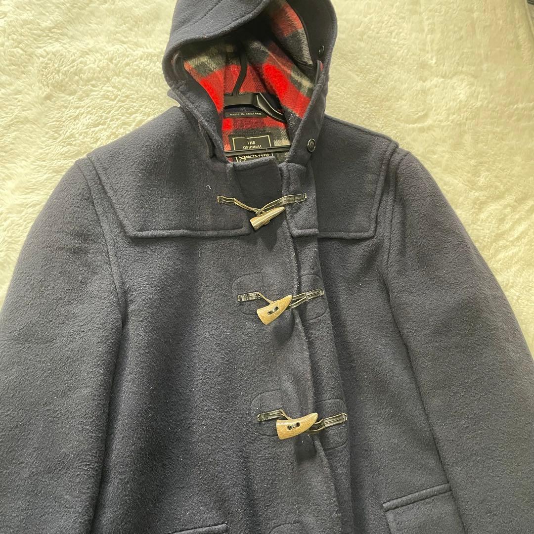 【2XL】gloverall　グローバーオール　ダッフルコート　チェック　紺