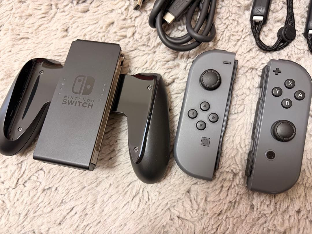 Nintendo Switch グレー 本体 完品 SDカード256GB付き