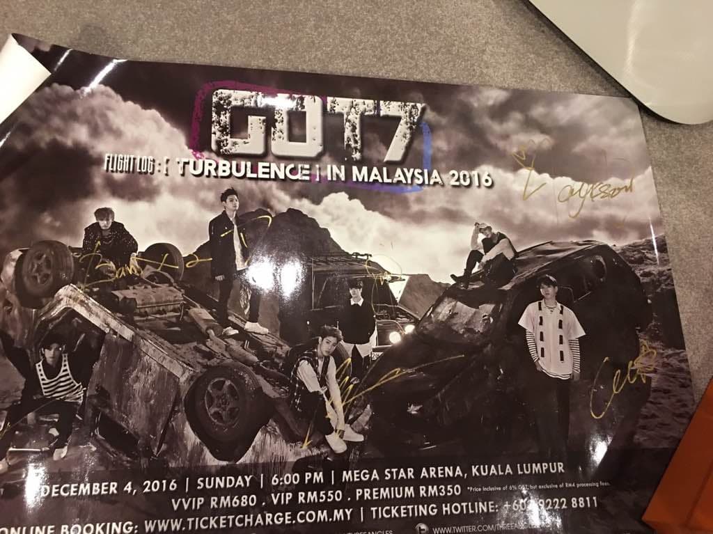 GOT7 直筆サイン入りポスター