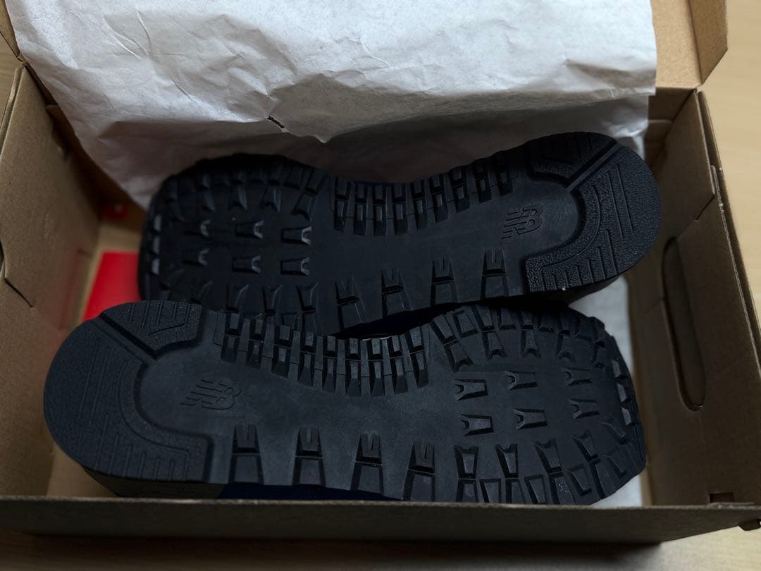 新品ニューバランススニーカーML574クラシックブルーシューズ25.5