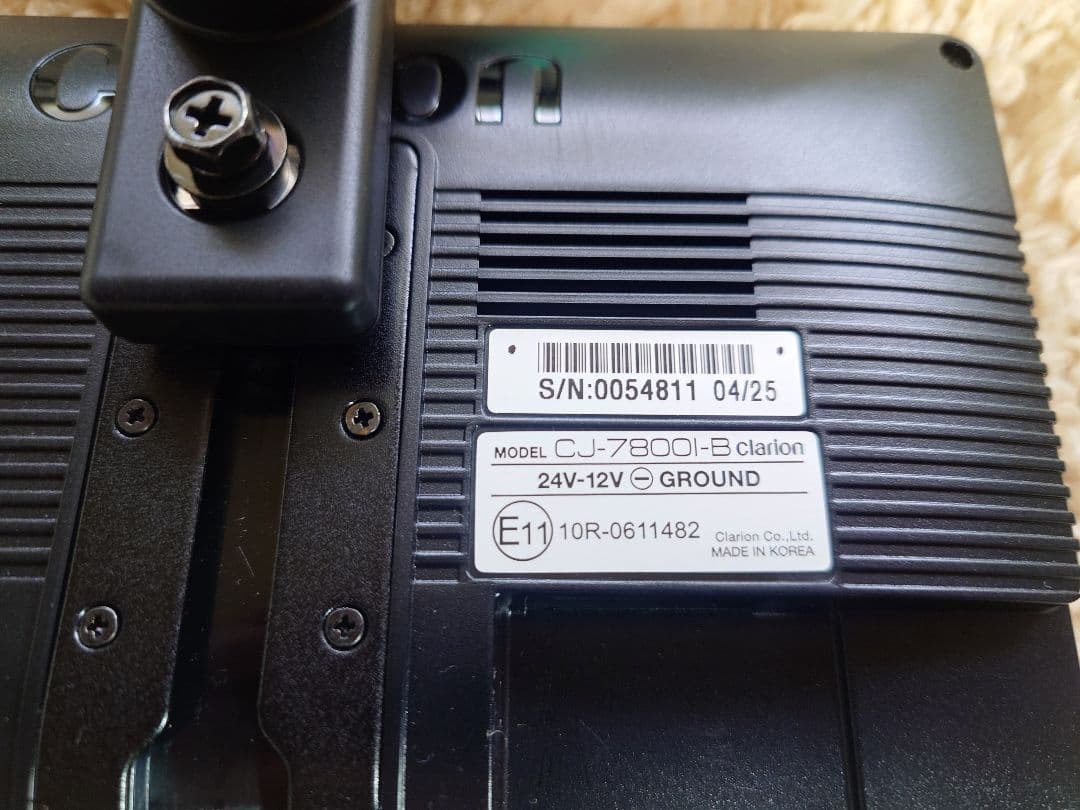 Clarion バックモニター モニターのみ　CJ-7800i-B
