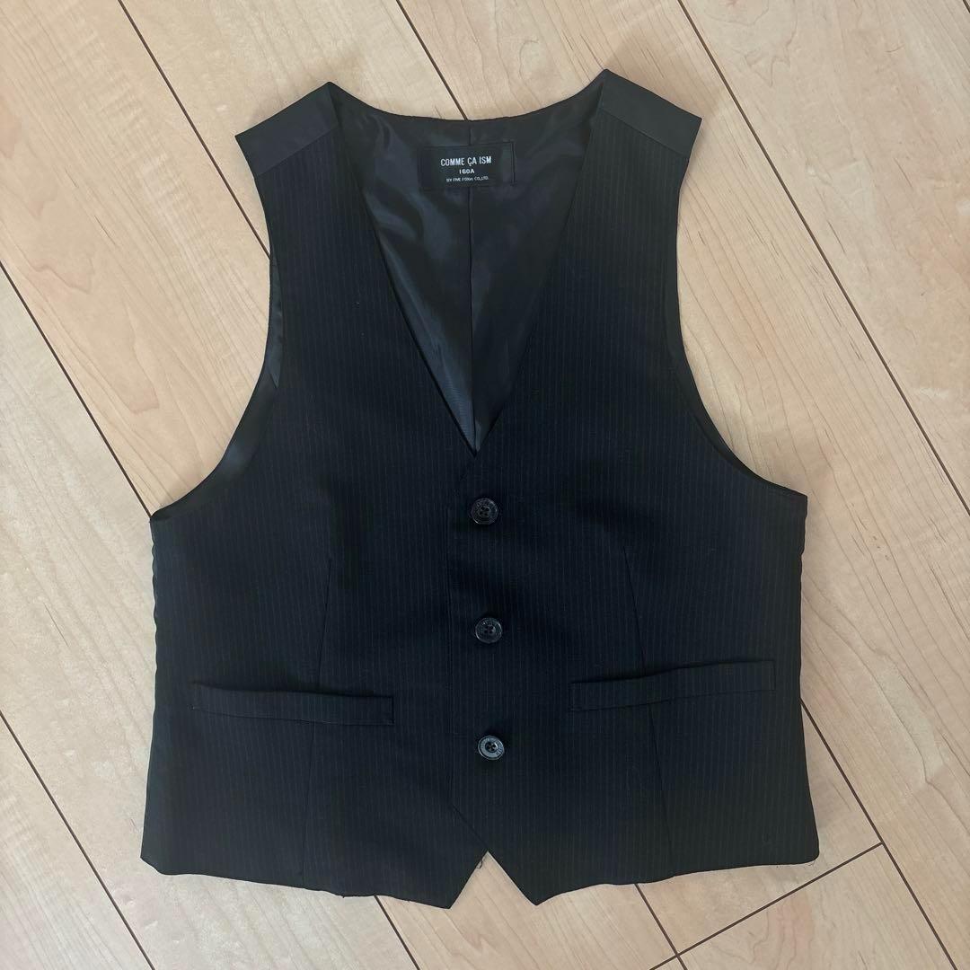 りとみと　COMME CA ISM卒業160黒フォーマルスーツ4点セット