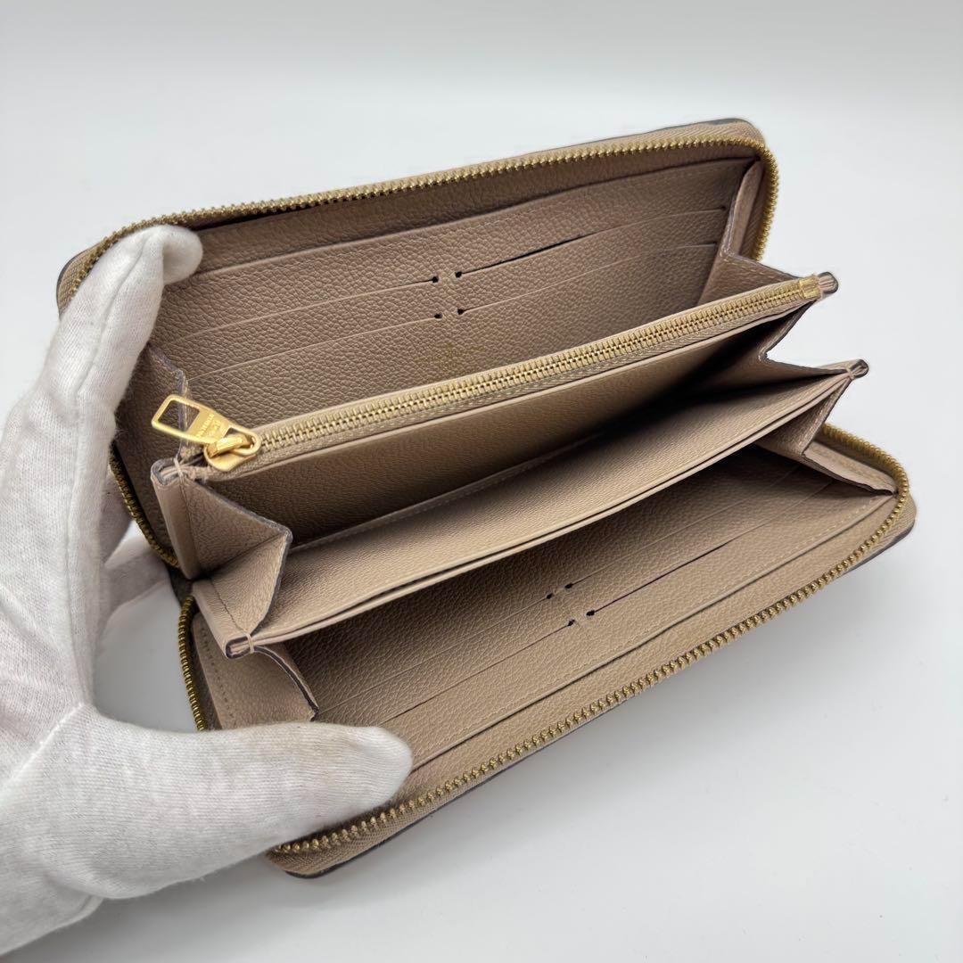 美品✨️ルイヴィトン　アンプラント　ジッピーウォレット　ベージュ　長財布