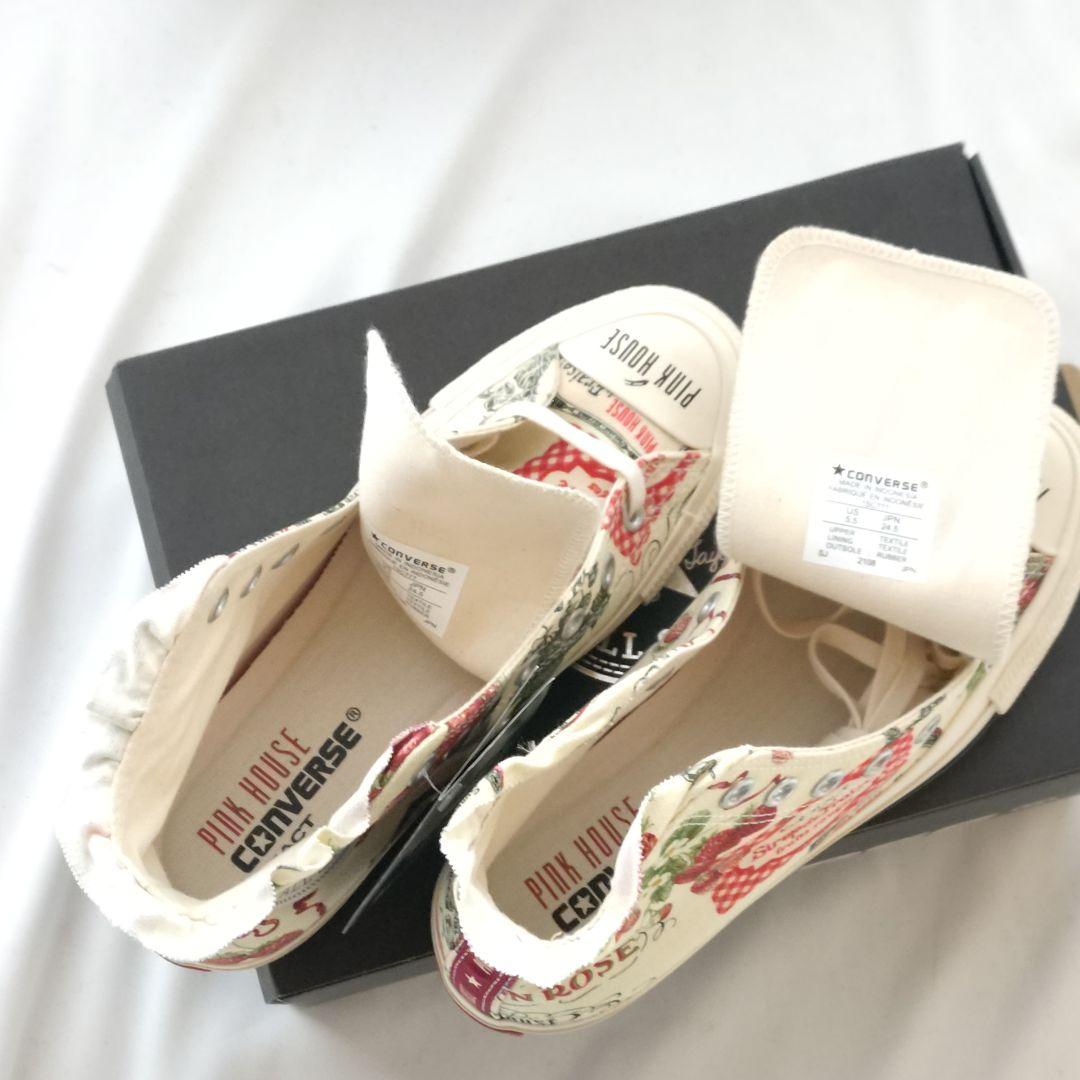 【新品未使用タグ付き】PINK HOUSE×CONVERSE 24.5cm
