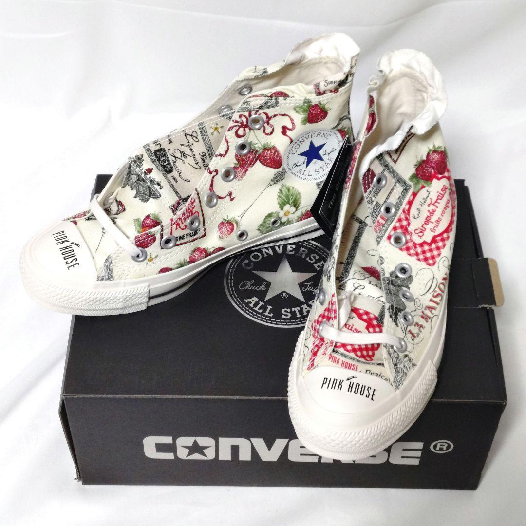 【新品未使用タグ付き】PINK HOUSE×CONVERSE 24.5cm