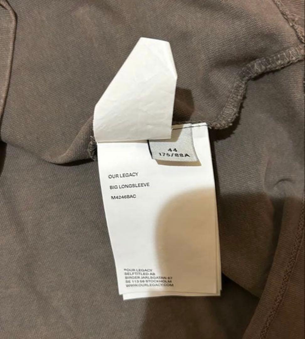 OUR LEGACY 長袖カットソー BIG LONGSLEEVE 44