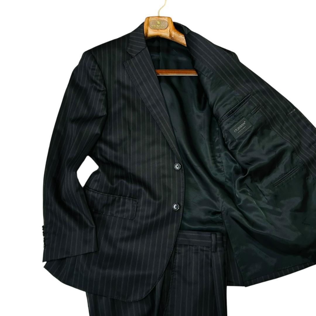 最高級 ダーバン r.a.s.o. スーツ AB5 シルク混 ダークグレー 日本