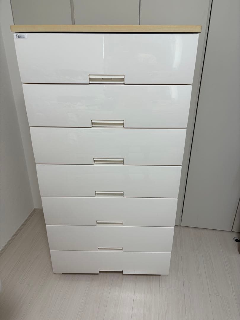 ホワイト 7段チェスト