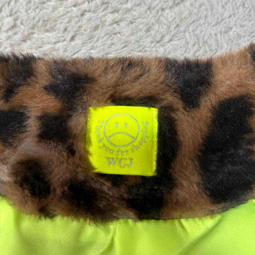 wcj ヒョウ柄 ダブルブレスト ファージャケット FREEサイズ 若槻千夏