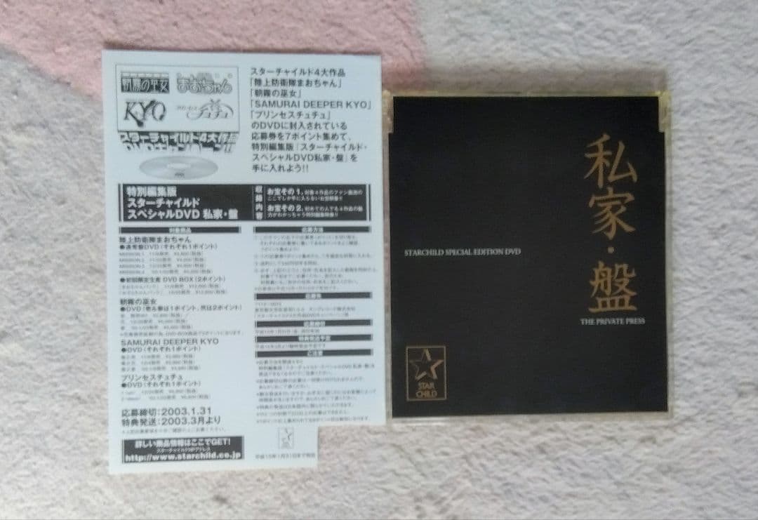 【レア 非売品】 私家盤 DVD スターチャイルド アニメ