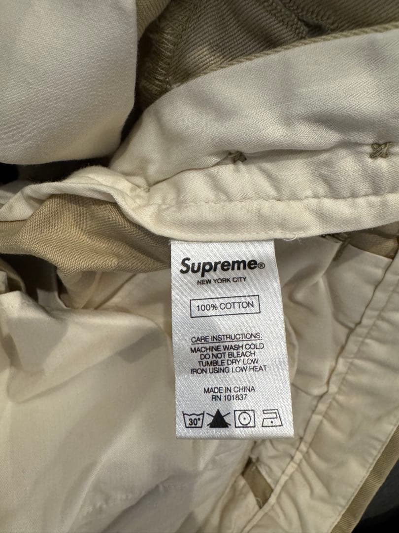 Supreme/Chino Pant/ピンナップ ガール ロゴ /ベージュ