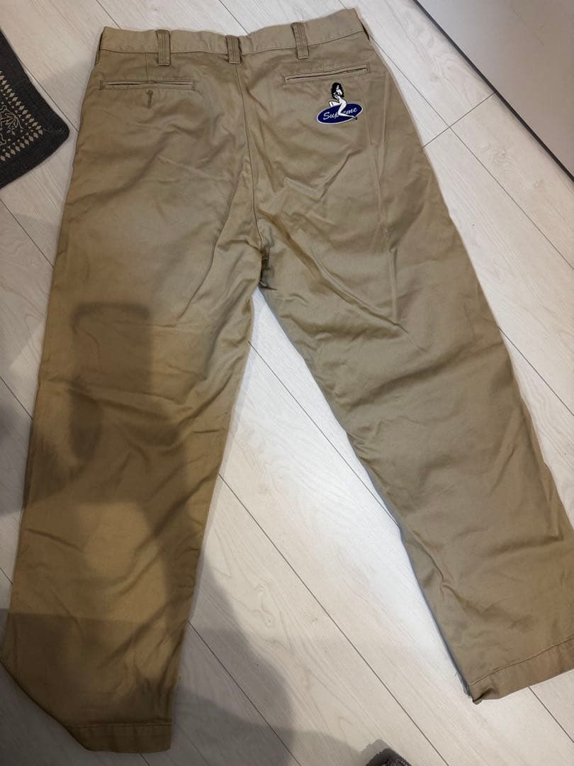 Supreme/Chino Pant/ピンナップ ガール ロゴ /ベージュ