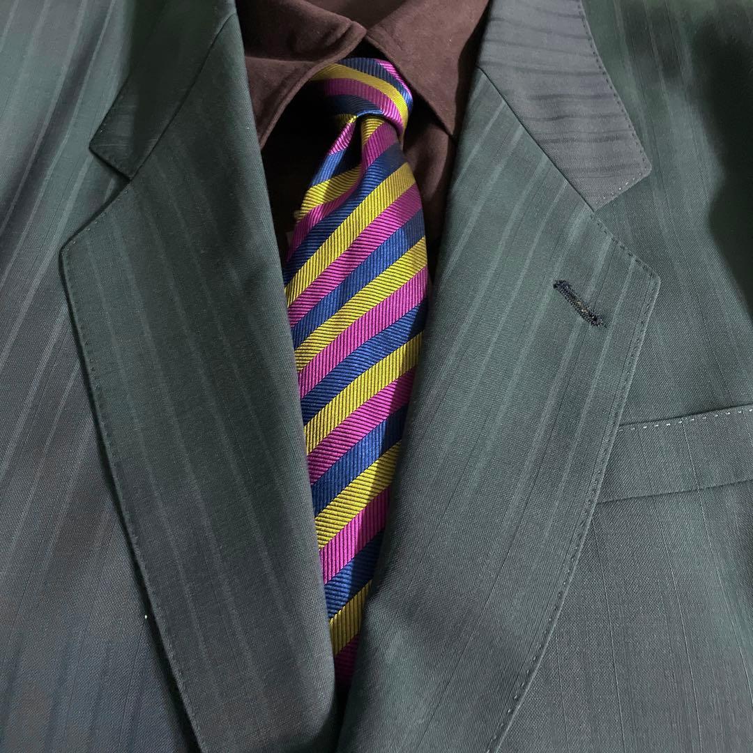 稀少カラー DORMEL × GANNI VERSACEネクタイ 高級スーツ