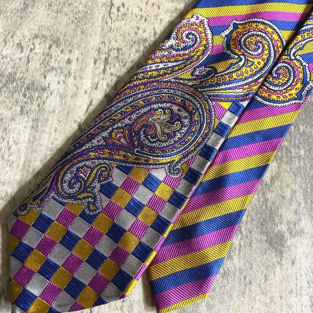 稀少カラー DORMEL × GANNI VERSACEネクタイ 高級スーツ