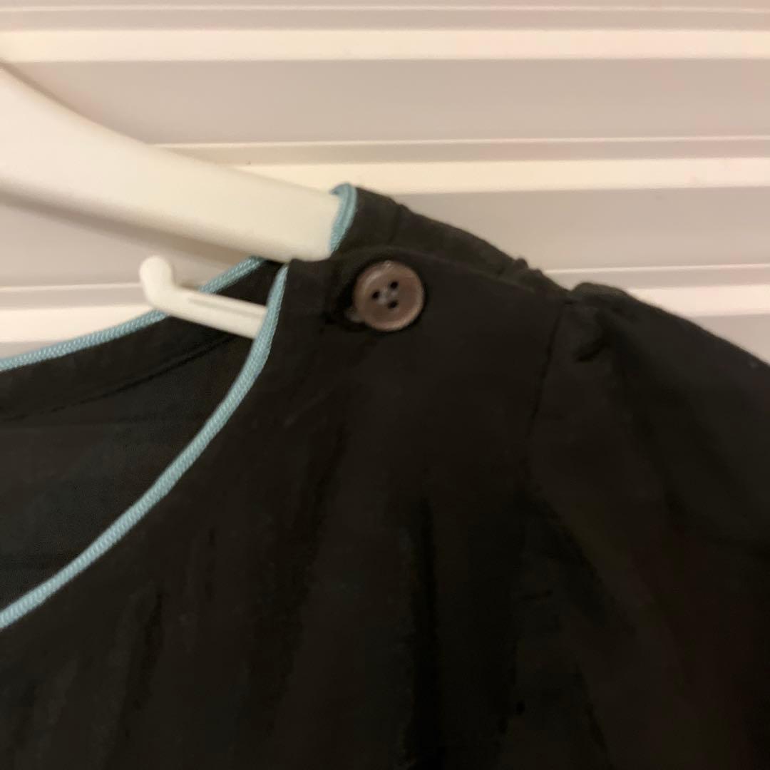 ミナペルホネン☆キッズpiha black 130ワンピース