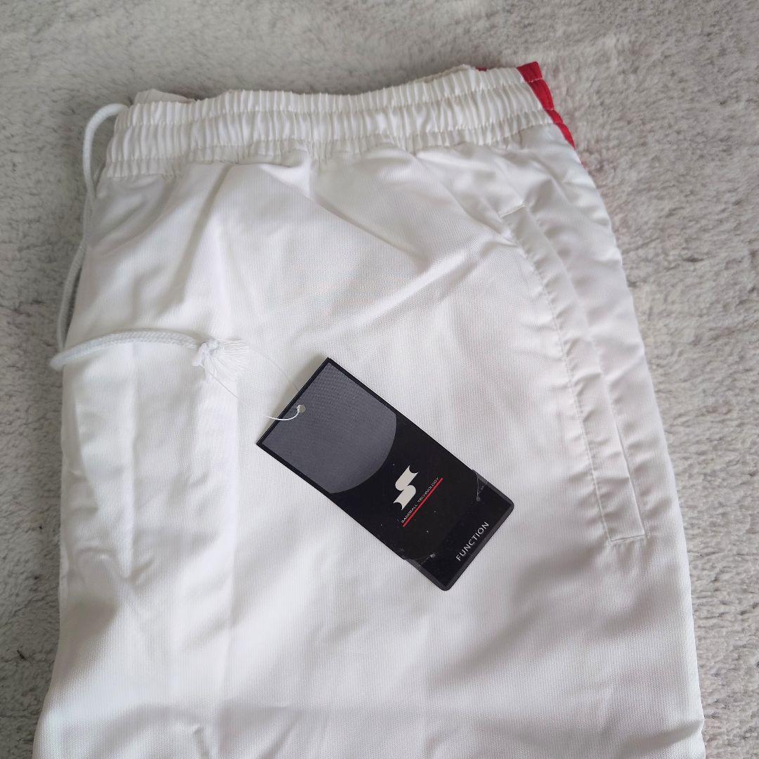 タグ付き SSK セットアップ ウインドブレーカー XOサイズ 白赤